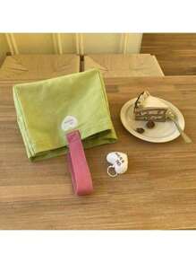 Love Embroidery A Strap Bag Students Go Out Handbag Handbag Korean Version Of Simple Canvas Handbag