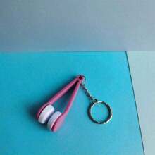 1/5PCS Multifunctional Portable Ultra-Fine Fiber Cloth Glasses Eraser, Can Be Hung On The Keychain With Glasses Cleaning Brush, Used To Remove Dust And Mist On Glasses, Keeping Your Glasses Clean