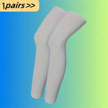 2pcs Full Length Compression Leg Sleeves For Men & Women, Suitable For Sports Cycling Bicycle Running Basketball (1 Pair/3 Pairs Optional) - Multicolor - View 15