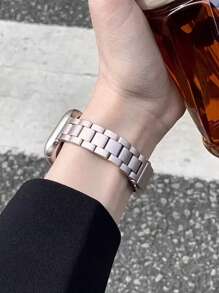 1pc Apple Watch Band For Men Women Thin & Slim Metal Watchband Compatible With Apple Watch Series 10, Series 9 Ultra, 8, 7, SE, 6, 5, 4, 3, 2, 1 Fashion Smart Watch Band Stainless Steel Wrist Strap For Apple Watch Band 40mm, 42mm, 44mm, 45mm, 49mm, 38mm, 41mm, 46mm