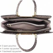 Gift Bolsos Para Mujer Valentine'S Day Womens Handbag Top Handle Shoulder Bag Tote Satchel Purse Work Bag With Matching Wallet - 3-鴕鳥卡其色 - 查看 5