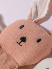 1pc Customized Embroidered Name Rabbit Lovey Blanket, Soft & Cute, Great Baby Gift For Boys & Girls