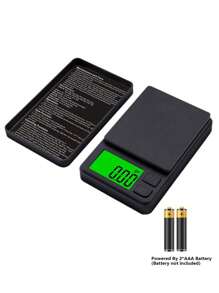 1 pieza Báscula de joyería de bolsillo, alta precisión 0.1g/0.01g Báscula de barra inteligente mini de gramos, báscula de bolsillo, báscula para alimentos, hornear, harina, oro, pantalla LED, adecuada para cocina doméstica. [Oferta de Año Nuevo] (Batería no incluida)