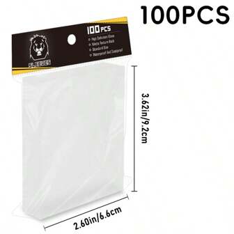 100 pièces de pochettes transparentes pour cartes, pochettes souples transparentes pour cartes à collectionner, en polypropylène (PP), pochettes 'penny' convenant pour les cartes PTCG, de sport, MTG, de jeux, de football