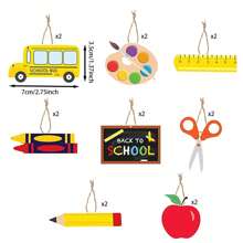 16pcs Back To School Decor Hanging Swirl Classroom Hanging Decoration, Back To School Party Decorations