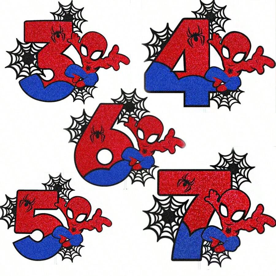 Disney 1pc Disney Spider-Man Birthday Cake Topper, Spider-Man Themed Birthday Party Cake Decoration