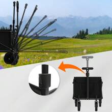 Small Collapsible Folding Wagon Beach Wagon Cart Heavy Duty Utility Grocery Cart