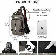 New-88  Mini Sling Bag For Men Women - Lightweight Crosspack, Multipurpose Shoulder Bag, All Compact Cht Daypack For Travel Hiking Gym Sport Khi - A1-khaki - View 2