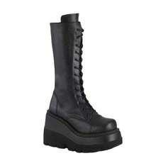 Gothic Style Thick-Soled Ankle Boots; Motorcycle Rider Boots; Over-The-Knee Boots With A Big Head; Slim-Fitting High Boots For - màu đen - Xem 5