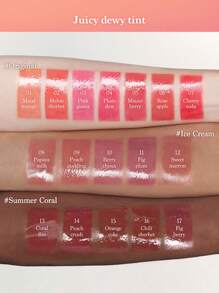 Dasique Tinte jugoso y acuoso #22 Love Coral, bálsamo labial brillante de larga duración, alto pigmento, hidratante, ligero, potenciador del brillo, no pegajoso, vegano, libre de crueldad, K-Beauty, maquillaje coreano, 3.5g/0.12oz