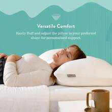 Almohada de cama de espuma triturada comprimida - Hipoalergénica y certificada CertiPUR-US - por defecto - Ver 4