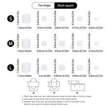 10Pcs Handmade Cute Blue Flower Toe Nail Wraps, Removable French Manicure Nail Polish Stickers, Versatile Press On Nails Nail Supplies Nails - White - View 8