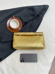 Sac à main mode couleur unie, sac carré petit à grand rabat couverture à boucle magnétique, motif crocodile sac femme, sac polyvalent pour soirées, voyages, shopping