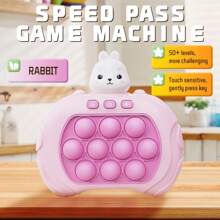 1pc Kids High Challenge Game Machine With 999 Levels, Stress Relief Push Game, Cute 3D Cartoon Astronaut/Bear/Duck/Rabbit Design, Multiple Modes, Cognitive Memory Reflex Training, Handeye Coordination Improvement, Puzzle Game, Children Party Gift, Birthday Toy