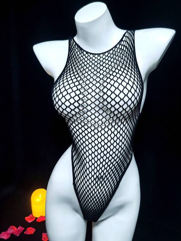 1 pieza Lencería sexy body stocking transparente sin ropa interior para usarlo como traje de baño en el Día de San Valentín