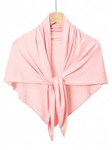 1 pièce Foulard triangulaire antidérapant et respirant pour femmes, bonnet de doublure de couleur unie décontracté, peut être utilisé comme bandeau de sport, confortable et frais pour un port quotidien