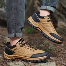 Nuevos zapatos de senderismo para hombres de moda, con suela de goma gruesa, zapatos deportivos para hombres, tenis cómodos y transpirables para caminar