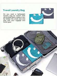 Laundry Bag Washable Drawstring Laundry Bags Dirty Clothes Organizer Fabric Laundry Basket Travel Laundry Bag Large Enough Portable Dirty Clothes Hamper For Bedroom Bathroom And Laundry Room Storage Simple Design Large Capacity For Storing Blankets Blankets Laundry Easy Fit A Laundry Hamper Or Basket Machine Washable Suitable For Daily And Travel Camping Home Business Back To School Use Travel Essentials Camping Essentials - Multicolor - View 8