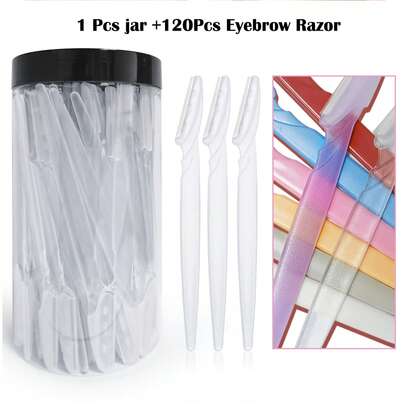 120/100/50/30件套去角质工具套装 - 男女通用面部剃刀、眉毛修剪器和面部剃须刀，面部脱毛剃刀，去角质剃须工具，沙龙美发产品及配件，美容旅行必备品，化妆品，价格实惠，房间装饰，梳妆台，旅行，卧室，化妆配件，眉毛修剪器，价格实惠，圣诞礼物，化妆品，化妆工具，廉价商品，礼物，女士礼物，圣诞礼物，赠品，旅行，廉价商品，旅行必备品