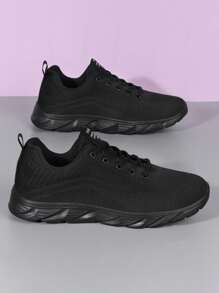 Men's Running Sneakers, Thick Sole, Ultra-Light, Comfortable Soft Bottom Shock Absorbing Casual Shoes, Plus Size Work Shoes, Mesh Fabric ,Gym