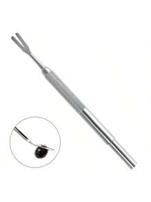 Herramienta de acero inoxidable para eliminar garrapatas - Cabeza en forma de V fácil de agarrar, sin residuos, portátil y duradera, adecuada para uso doméstico o de viaje, removedor de garrapatas, pinza de acero inoxidable para mascotas, tenedor para eliminar garrapatas de mascotas, herramienta repelente de mosquitos, herramienta ideal para el control de plagas de mascotas en verano