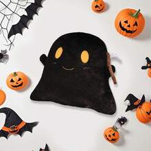 Cojín decorativo de Halloween, cojín fantasma, relleno para sofá, cojín de Halloween, decoración para fiestas al aire libre, tapete decorativo fantasma. - Negro - Ver 2