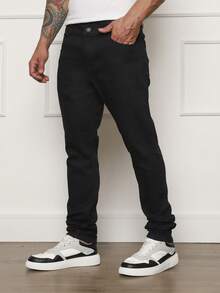 Men's Skinny Jeans Original Elastane Premium Quality - Black - View 5