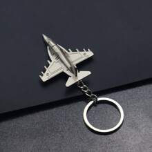 Llavero con modelo de avión de combate de aleación de zinc, sujeta llaves, regalo de aviación, accesorio de coche