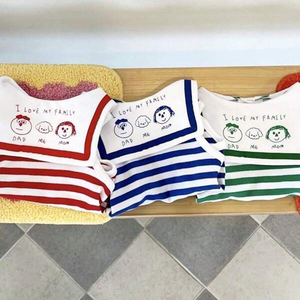 Camiseta de tirantes con estampado de rayas y dibujos náuticos para perros y gatos pequeños/medianos, adecuada para primavera/verano