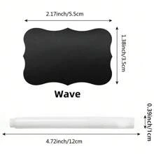 1pc Reusable Waterproof Black Chalkboard Label Sticker With White Chalk, For Mason Jars, Craft Rooms, Storage Spaces, Glass Bottles, Shop Organization, Home & Kitchen Items, Party Favors