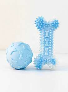 1 TPR Pet Bite Toy, Dog Toy, Cat Toy, Ball Rubber Toy, Interactive, Throwing Ball