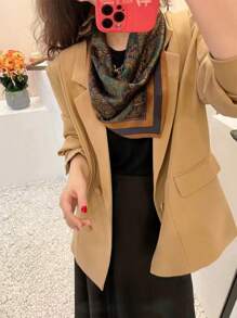 1 pezzo Sciarpa quadrata elegante da donna in finta seta con stampa paisley da 70cm, nuova bandana estiva, fascia per capelli, bandana, accessorio di moda per decorazione, ideale per completare il tuo look