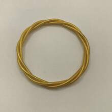 1 件时尚编织手链女士金属质感手镯闪光果冻手镯 - 彩色 - 查看 9