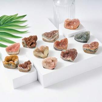Corazón de cristal de amatista púrpura vibrante - Piedra preciosa falsa natural bohemia para decoración del hogar, ideal para regalos de Navidad, Día de San Valentín, Día de la Madre, Día del Padre y graduación, decoración bohemia