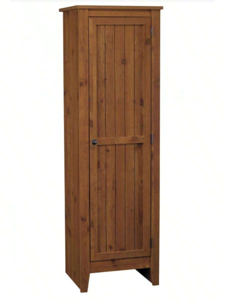 18" Wide Single Door Storage Pantry Cabinet W/ 4 Shelves Old Fashioned ...