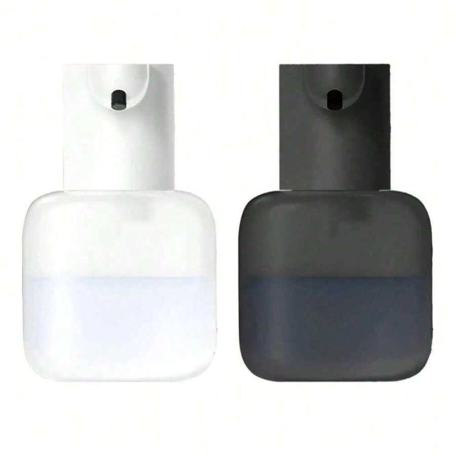 Dispensador de jabón automático, montado en la pared, de plástico sin plomo, recargable por USB (batería de litio de 500 mAh), dispensador de jabón líquido con pantalla de energía, accesorio de baño, decoraciones de Halloween y Navidad