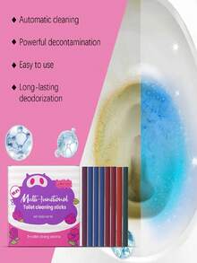 Multi-Function Toilet Cleaning Sticks, Cleaning Toilet Odor, Removes Stains And Scale, Refreshing Home Toilet Cleaner