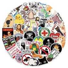 50 Stück Witzige kreative Humor Aufkleber für Erwachsene, geeignet für Wasserglas und Schreibtischdekoration, Schulmaterial, Schulanfang
