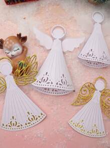 1pc Christmas Angel Style Thin Cut Mold Handmade DIY Cutting Mold Scrapbook Background Decoration Embossed Template Album Holiday Card Making