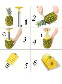 1 Piece Of Stainless Steel Pineapple Corer And Slicer, Pineapple Slicer Peeler Cutter Peeler, Stainless Steel Kitchen Fruit Tool, Fruit Corer Tool, Household Kitchen Tool, Outdoor, Camping Kitchen Tool, Labor-Saving Tool Suitable For Girls, Summer, Beach Party, Portable Tool, Free Color And Style