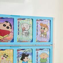 1pc Large Capacity Foldable Card Display Storage Box, Multi-Compartment Organizer For Cards, Notes