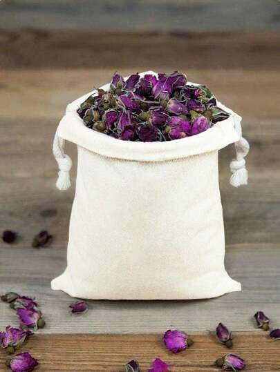 10pcs/1pc Canvas Drawstring Bag, Linen Jewelry Gift Packaging Bag, Gift Jewelry Watch Phone Earphone Portable Storage