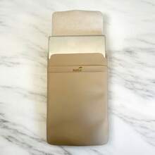 Leather Notebook Cover Case With 2-In-1 Mouse Pad Up To 17.3" - Ivory - View 3