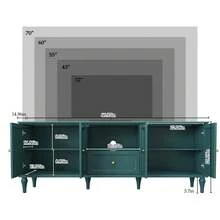 TV Stand, Mid-Century Modern TV Stand For 60/65/75 Inch TV, Farmhouse TV Stand, Entertainment Center With Storage, TV And Media Consol For Living Room