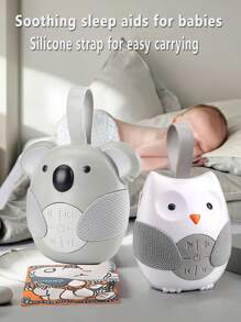 Macchina del rumore bianco e ninna nanna per bambini, macchina del suono per bambini, culla portatile, passeggiata e andare, gufo, macchina del rumore bianco portatile per il sonno del bambino, luce notturna e melodie cullanti