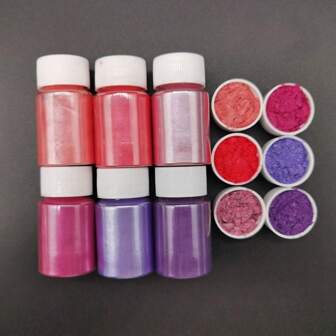 Dofuny 10g/fles 6 kleuren parelmoer natuurlijk mica mineraalpoeder zeep kaars epoxyhars kleurstof parel pigment doe-het-zelf sieraden knutselen maakbenodigdheden