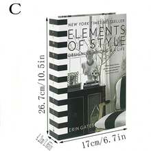 1 件/3 件时尚仿书装饰、豪华装饰书籍、客厅装饰、家居装饰、咖啡桌书籍、现代风格装饰书籍、可堆叠展示书籍、酒店装饰、礼品