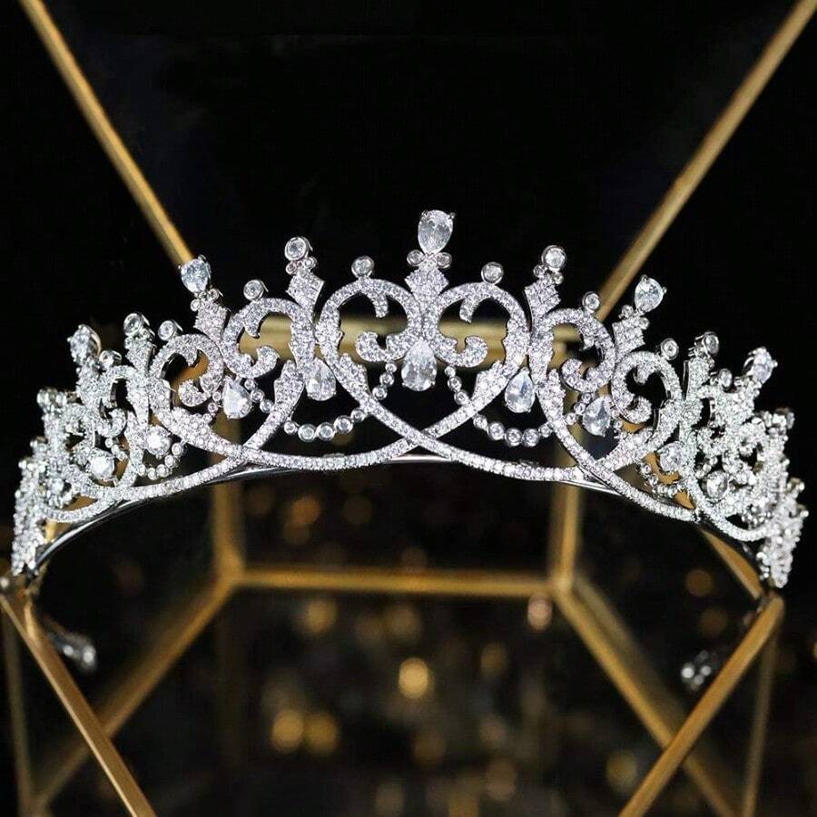 Bridal Hair Jewelry AAA Zircon Tiaras and Crowns CZ Zirconia Headband Women Brides Prom Pageant Headpiece Wedding Accessories