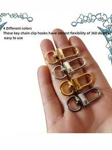 12/30 Pieces Lobster Claw Clasps Gold Swivel Snap Hooks, Metal Lobster Clasp Keychain Swivel Lanyards Snap Hooks Key Chain Hooks For Jewelry Making Purse Bags Keychain Clasp Connector Art Crafts - Lobster Claw Clasps - View 7