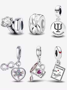 1 Stück modischer rund-um-die-Welt Flugzeug-Charm-Perle passend für Damen Armbänder, Armreife, DIY Schmuckherstellung und tägliche Outfit-Abstimmung, Schmuckdekoration für Mädchen